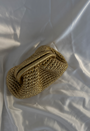 Gold amor bag| תיק סרוג זהב