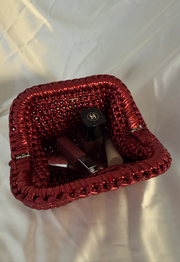 Red amor bag| תיק סרוג אדום