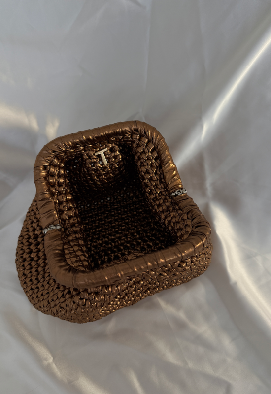 Bronze amor bag| תיק סרוג ברונזה