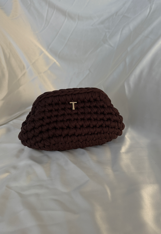 Mini Brown bag| תיק סרוג חום