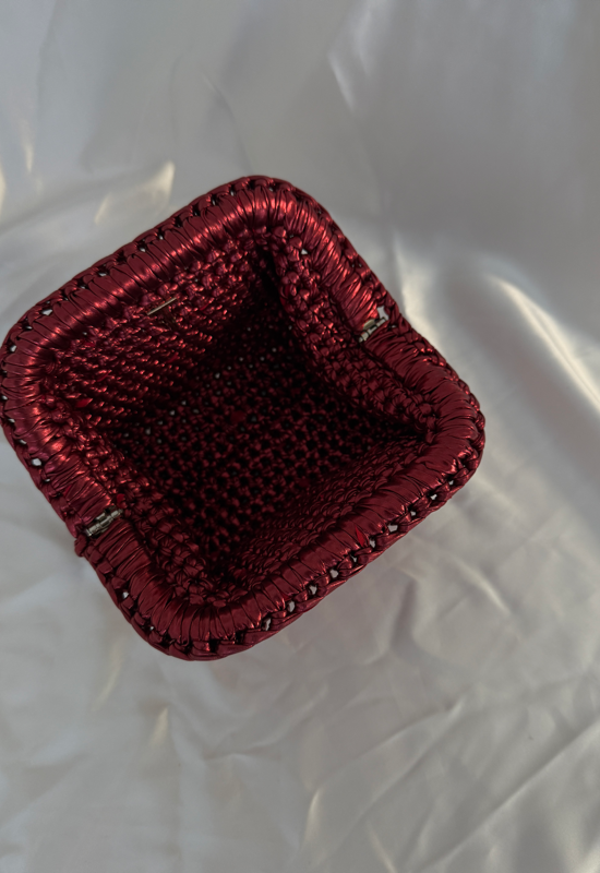 Red amor bag| תיק סרוג אדום