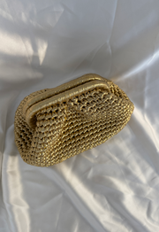 Gold amor bag| תיק סרוג זהב