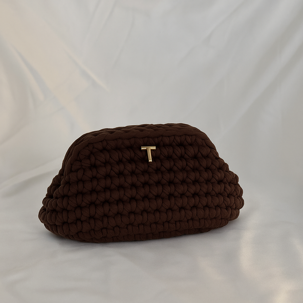 Mini Brown bag| תיק סרוג חום