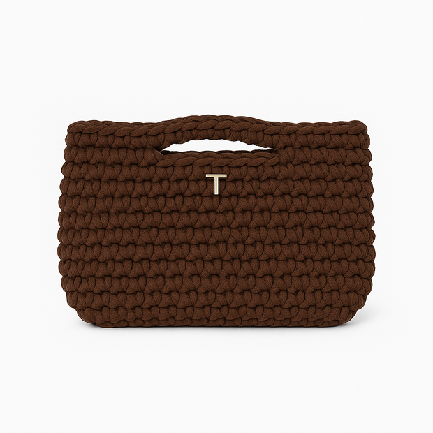 Bella bag| תיק סרוג חום