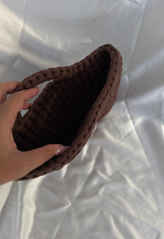 Bella bag| תיק סרוג חום