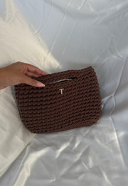 Bella bag| תיק סרוג חום